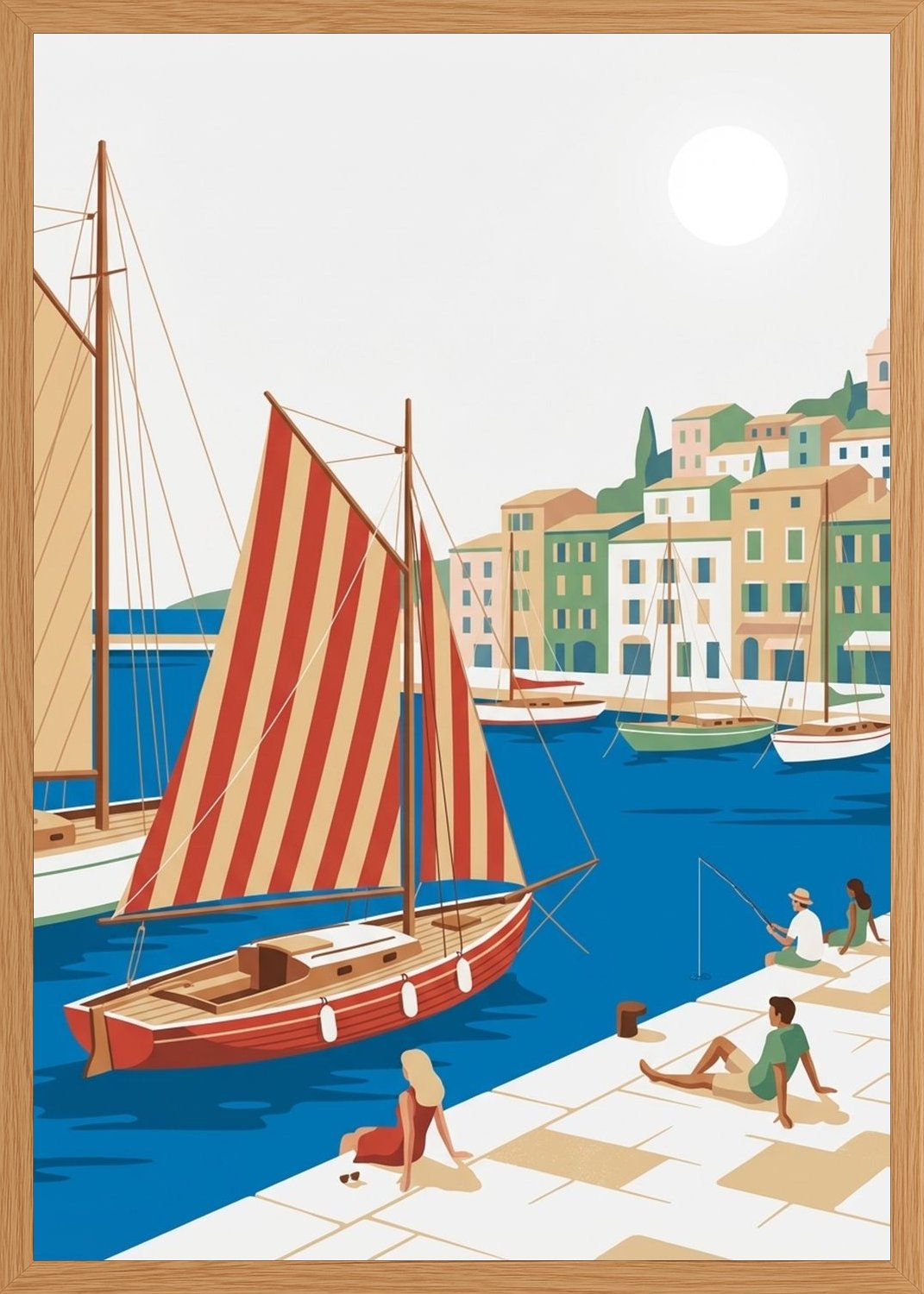 Poster in oak frame