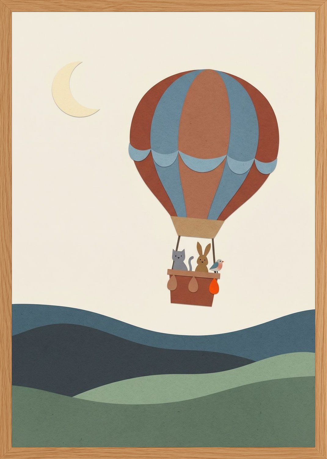 Poster in oak frame