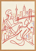 Poster in oak frame