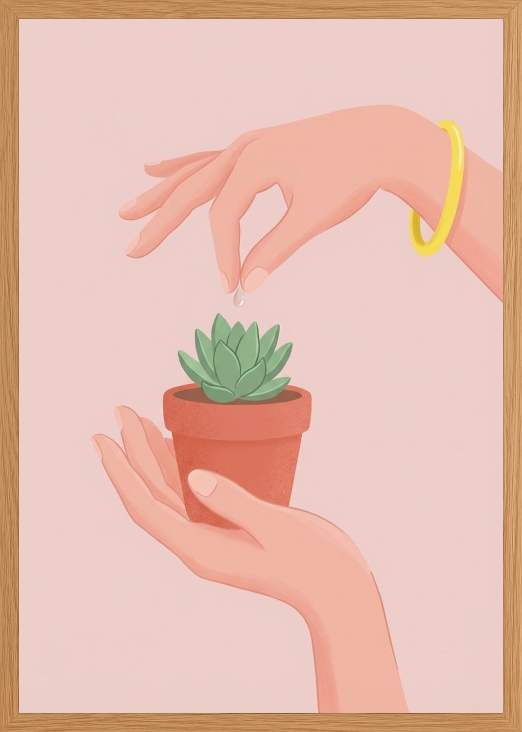 Poster in oak frame
