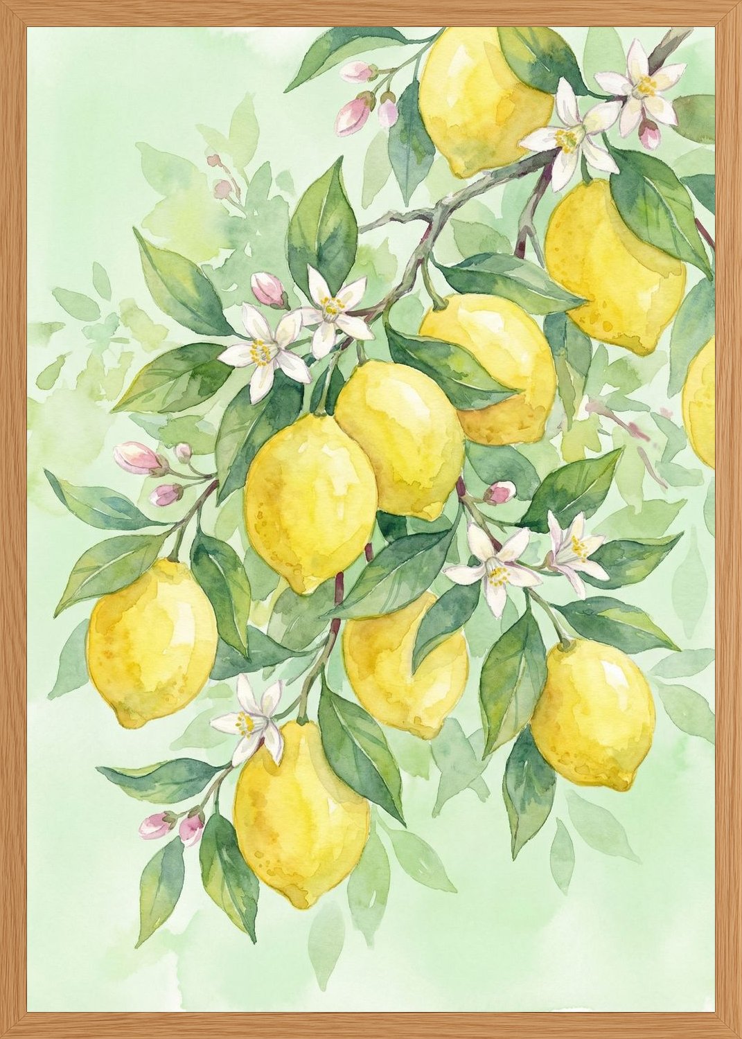 Poster in oak frame