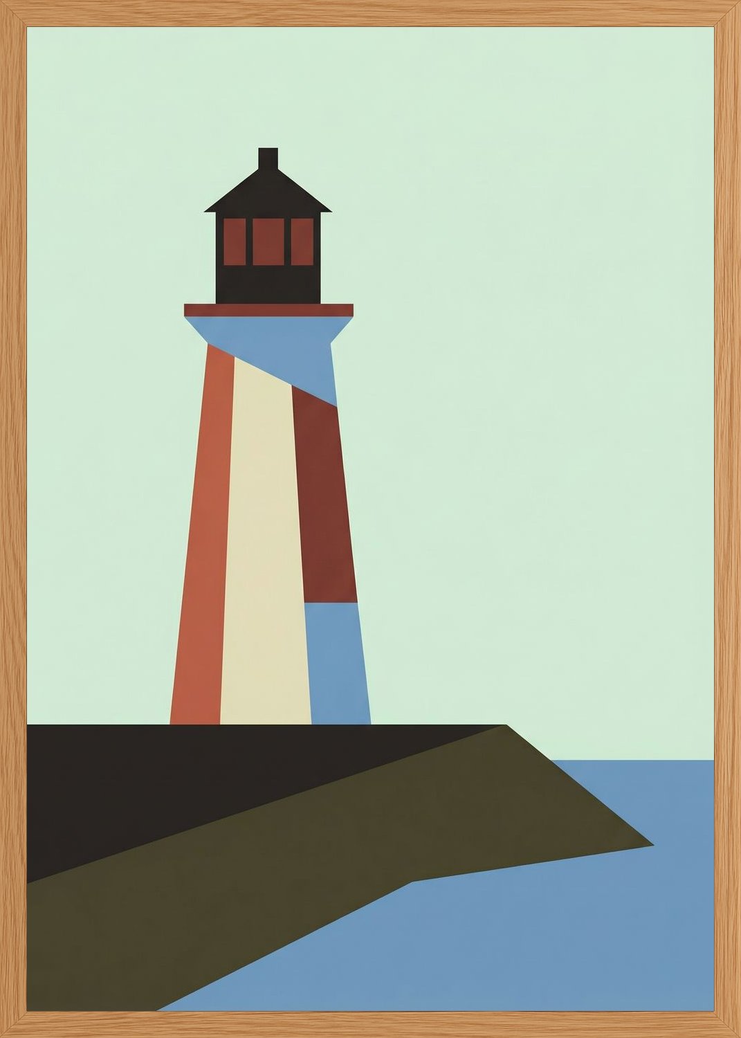Poster in oak frame