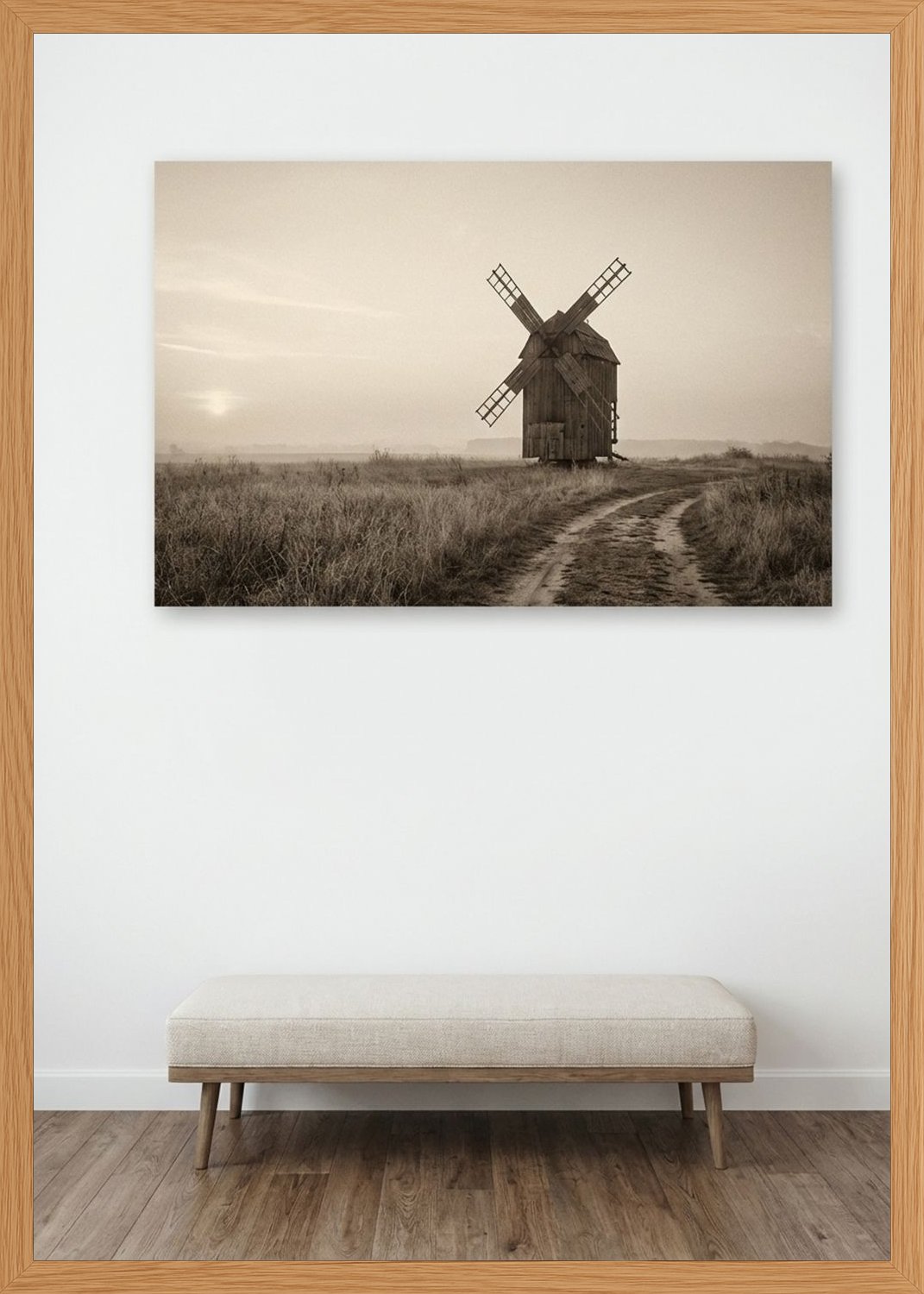 Poster in oak frame