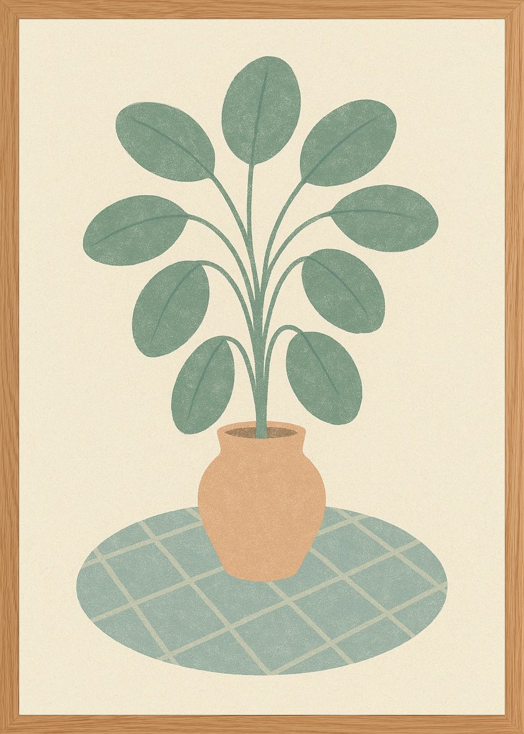 Poster in oak frame