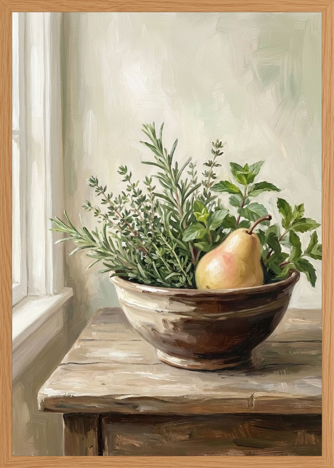 Poster in oak frame