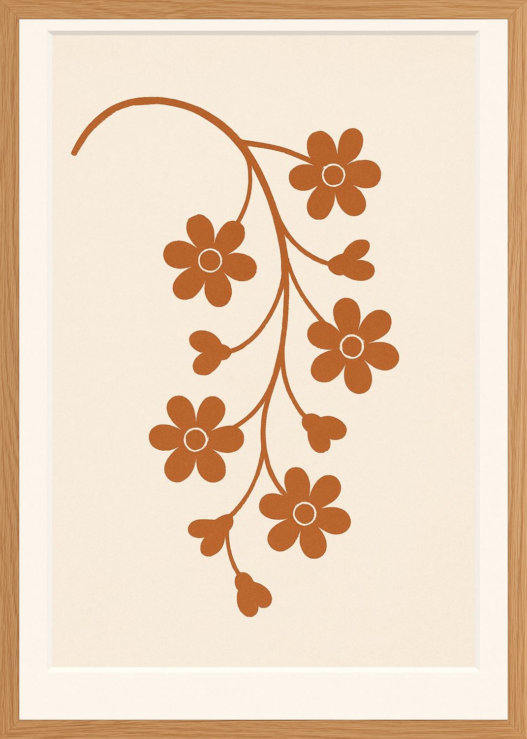 Poster in oak frame
