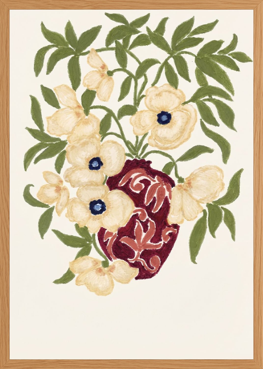 Poster in oak frame