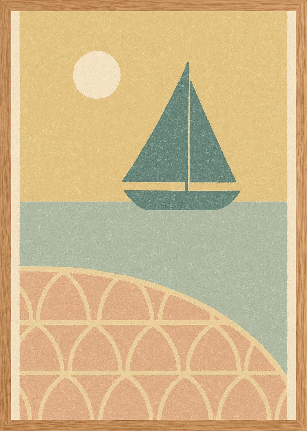 Poster in oak frame