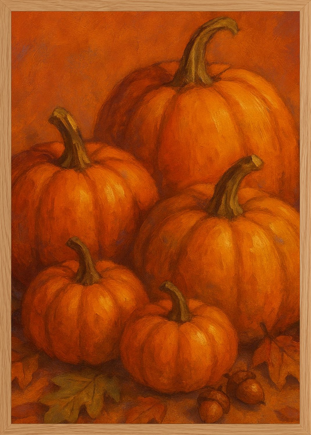 Poster in oak frame