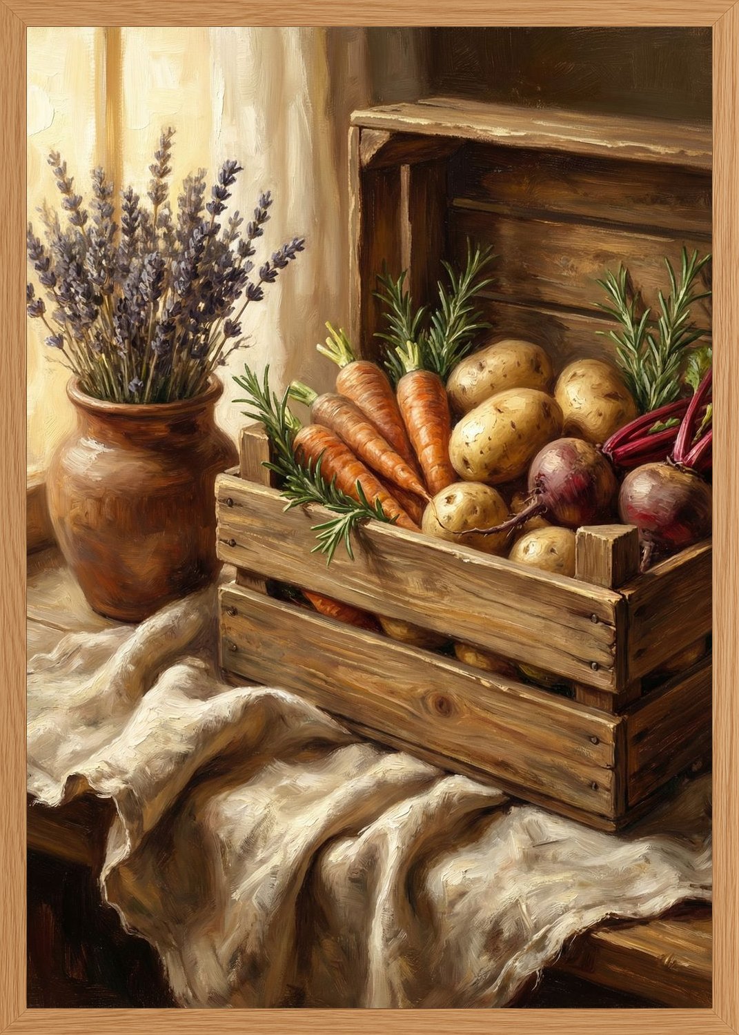Poster in oak frame