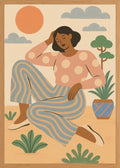 Poster in oak frame