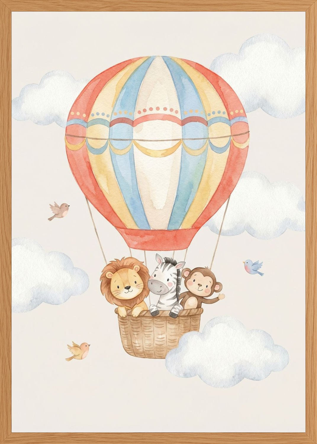 Poster in oak frame