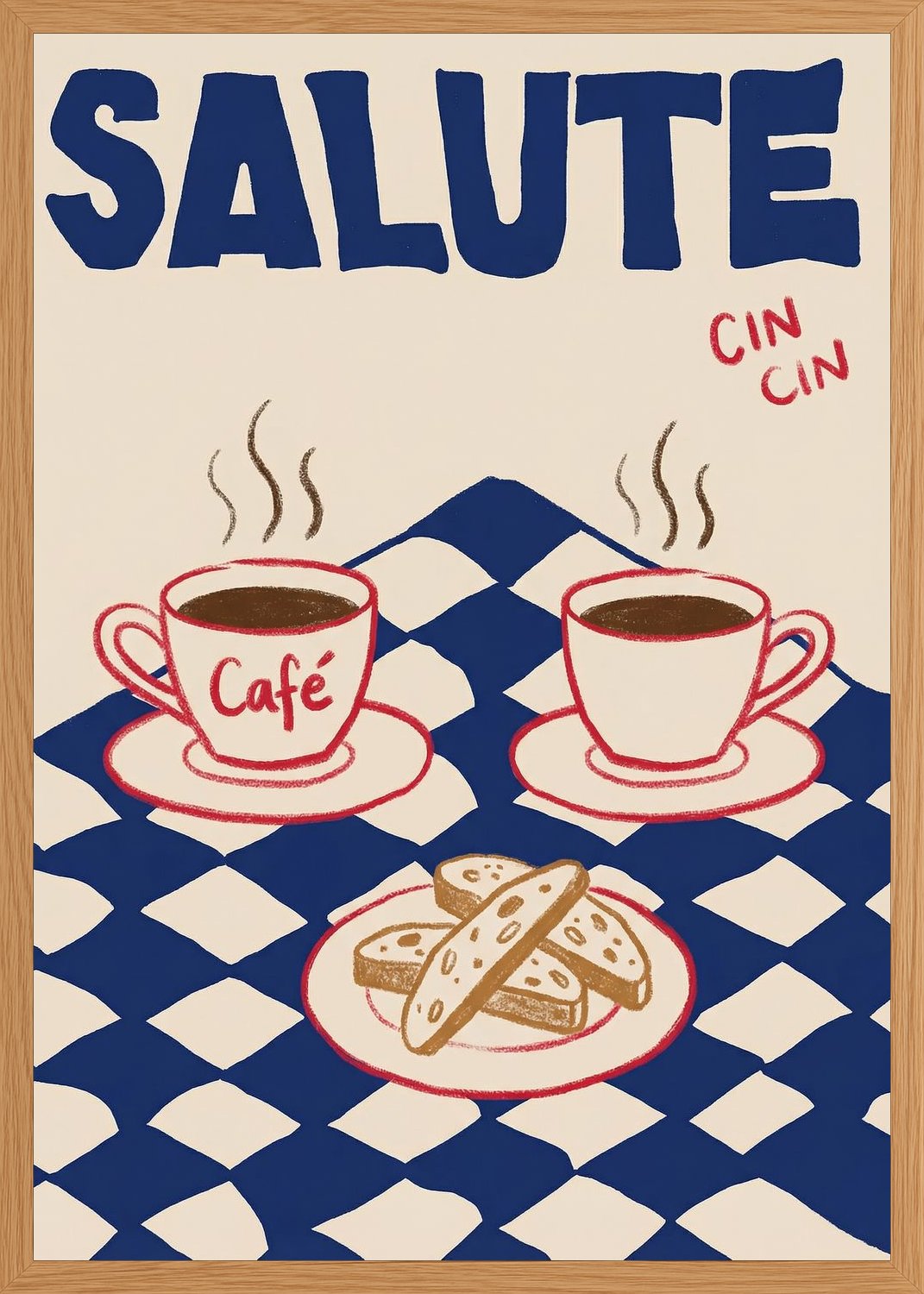 Poster in oak frame