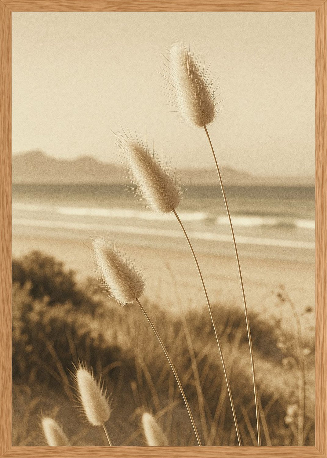Poster in oak frame