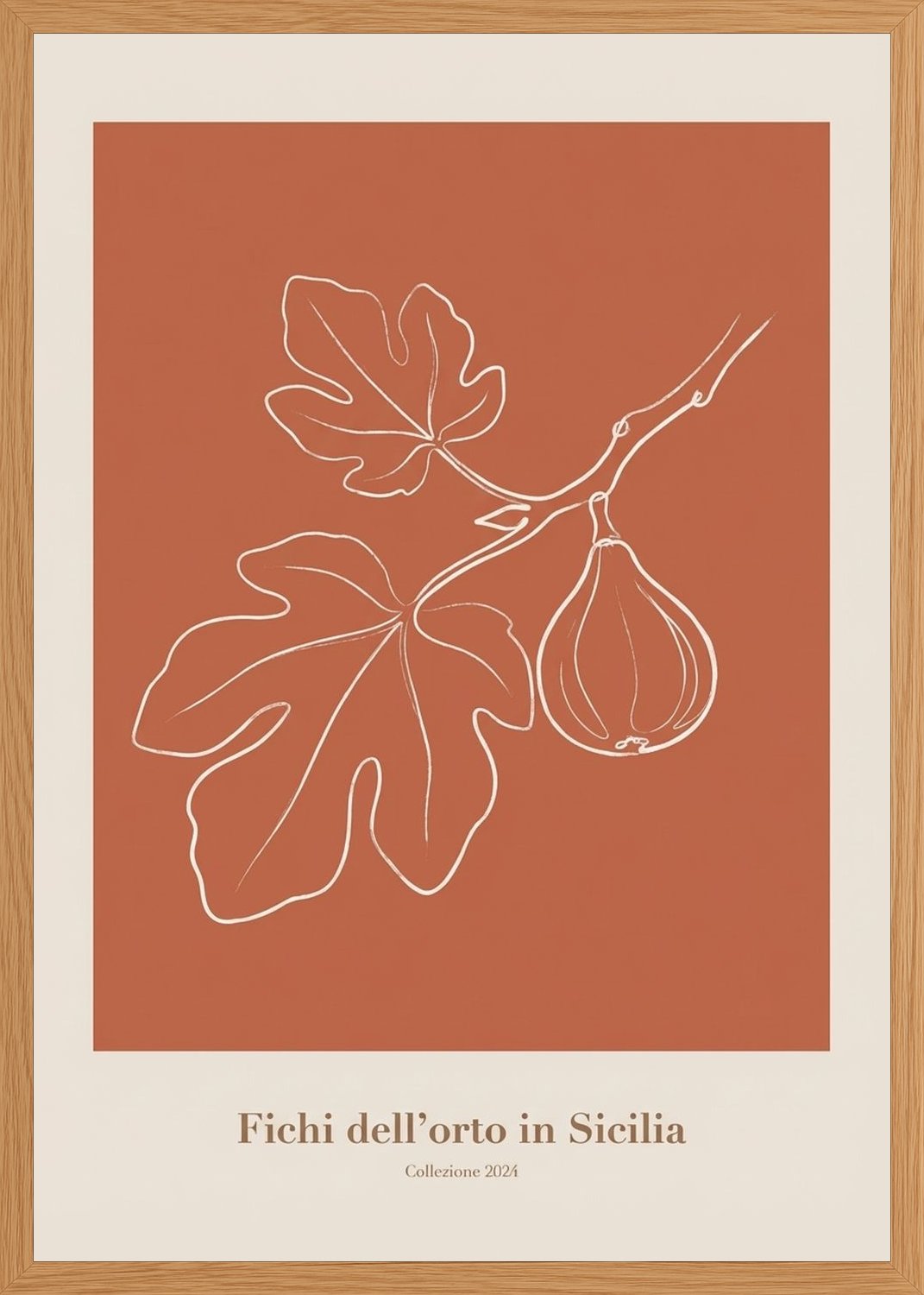 Poster in oak frame
