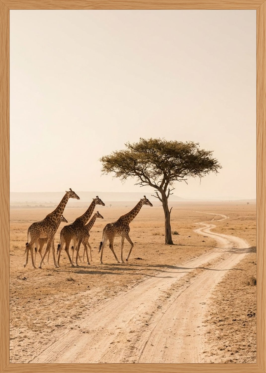 Poster in oak frame