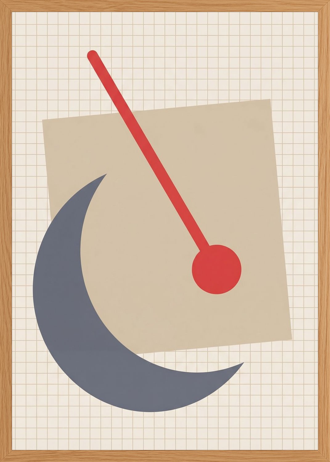 Poster in oak frame