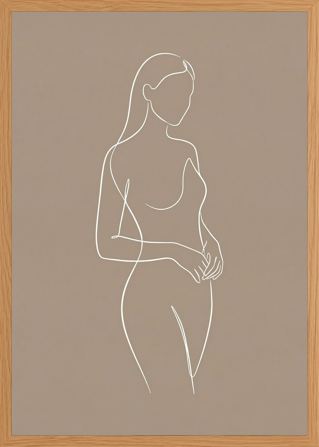 Poster in oak frame
