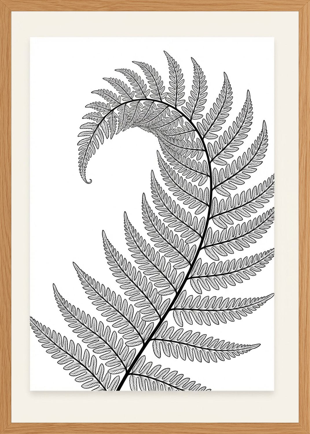 Poster in oak frame