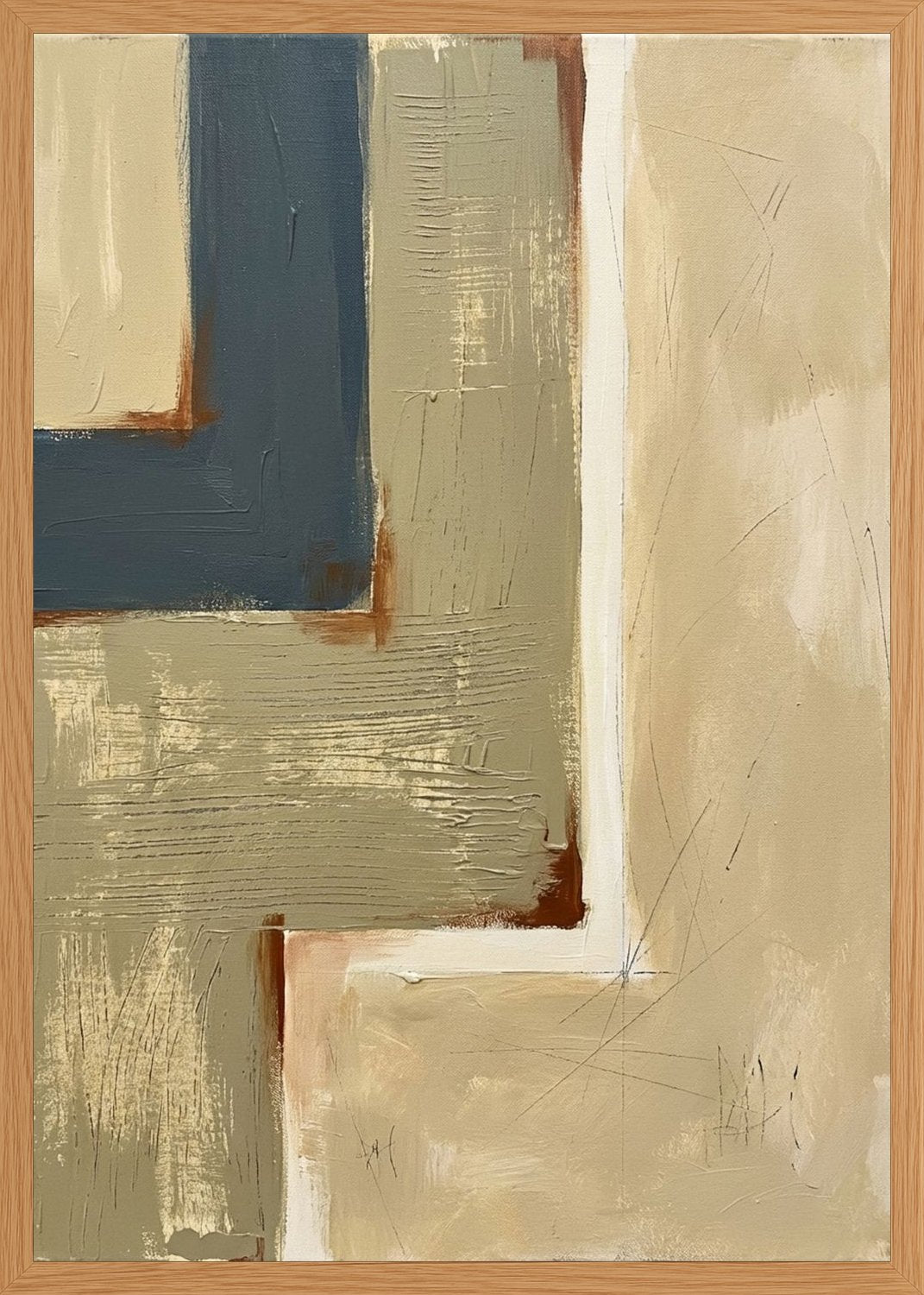 Poster in oak frame