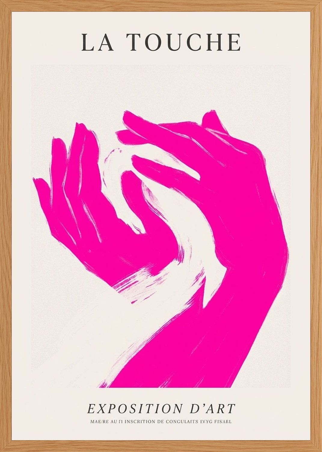 Poster in oak frame