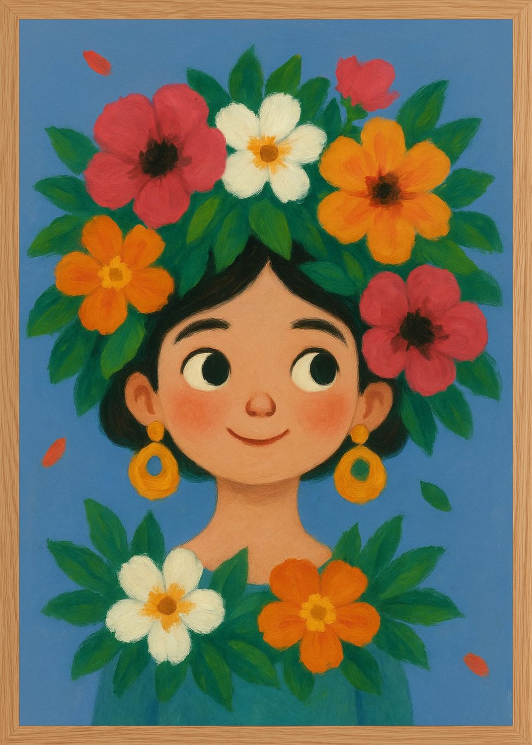 Poster in oak frame