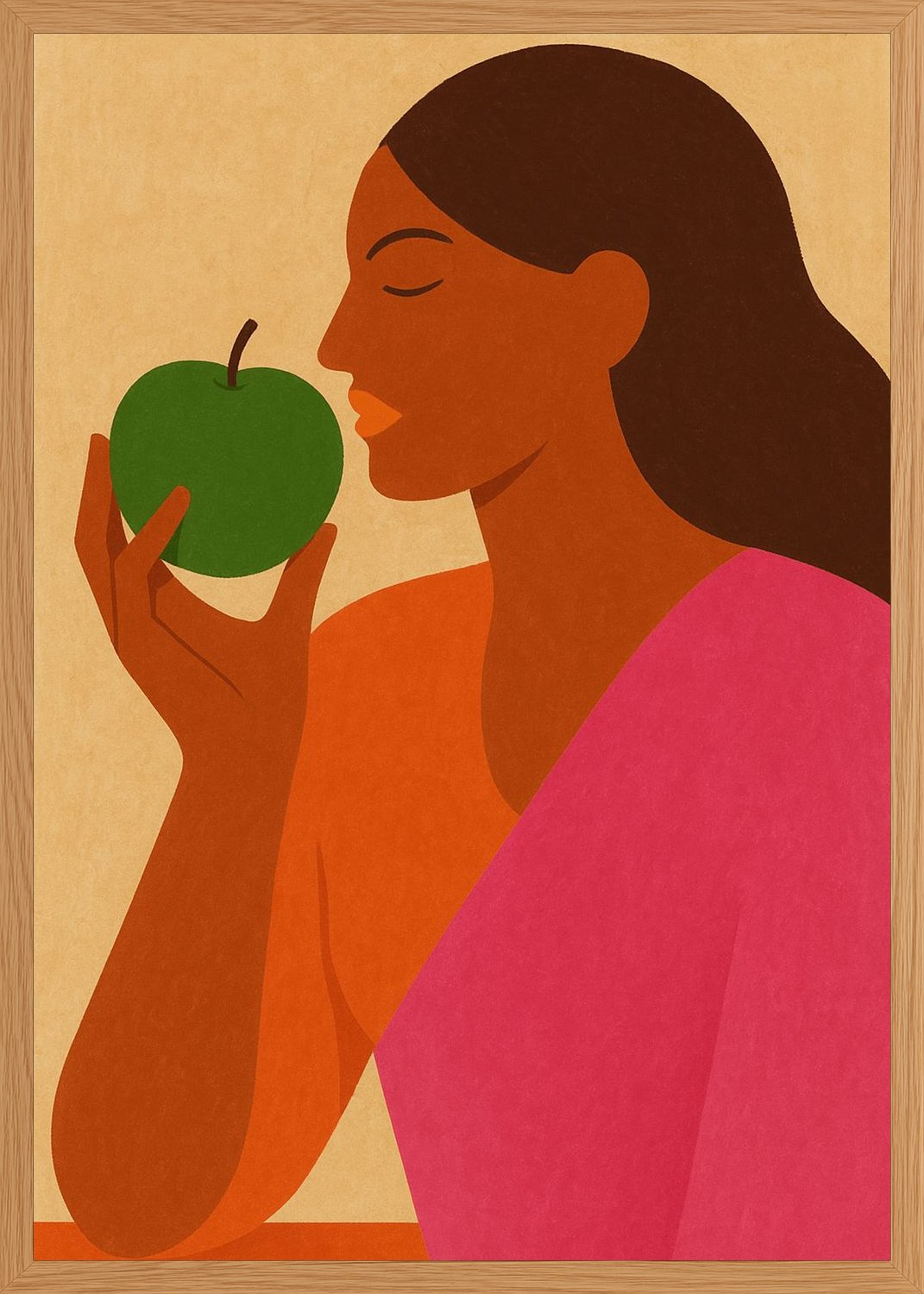 Poster in oak frame
