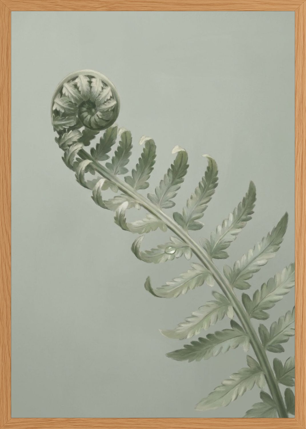 Poster in oak frame