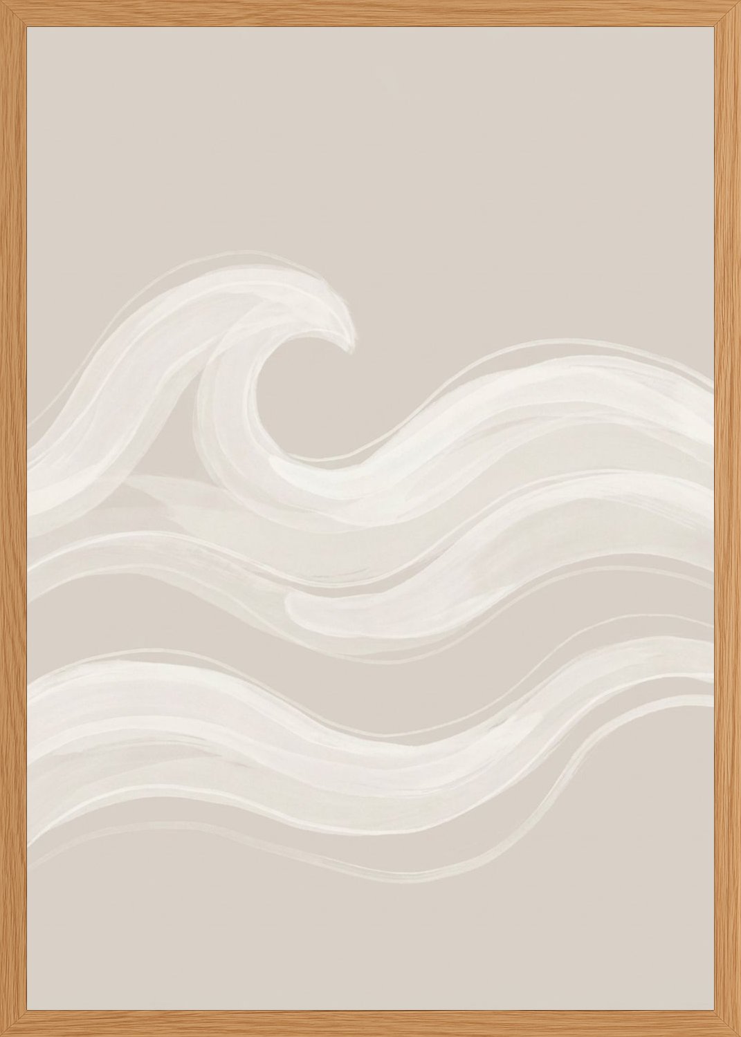 Poster in oak frame