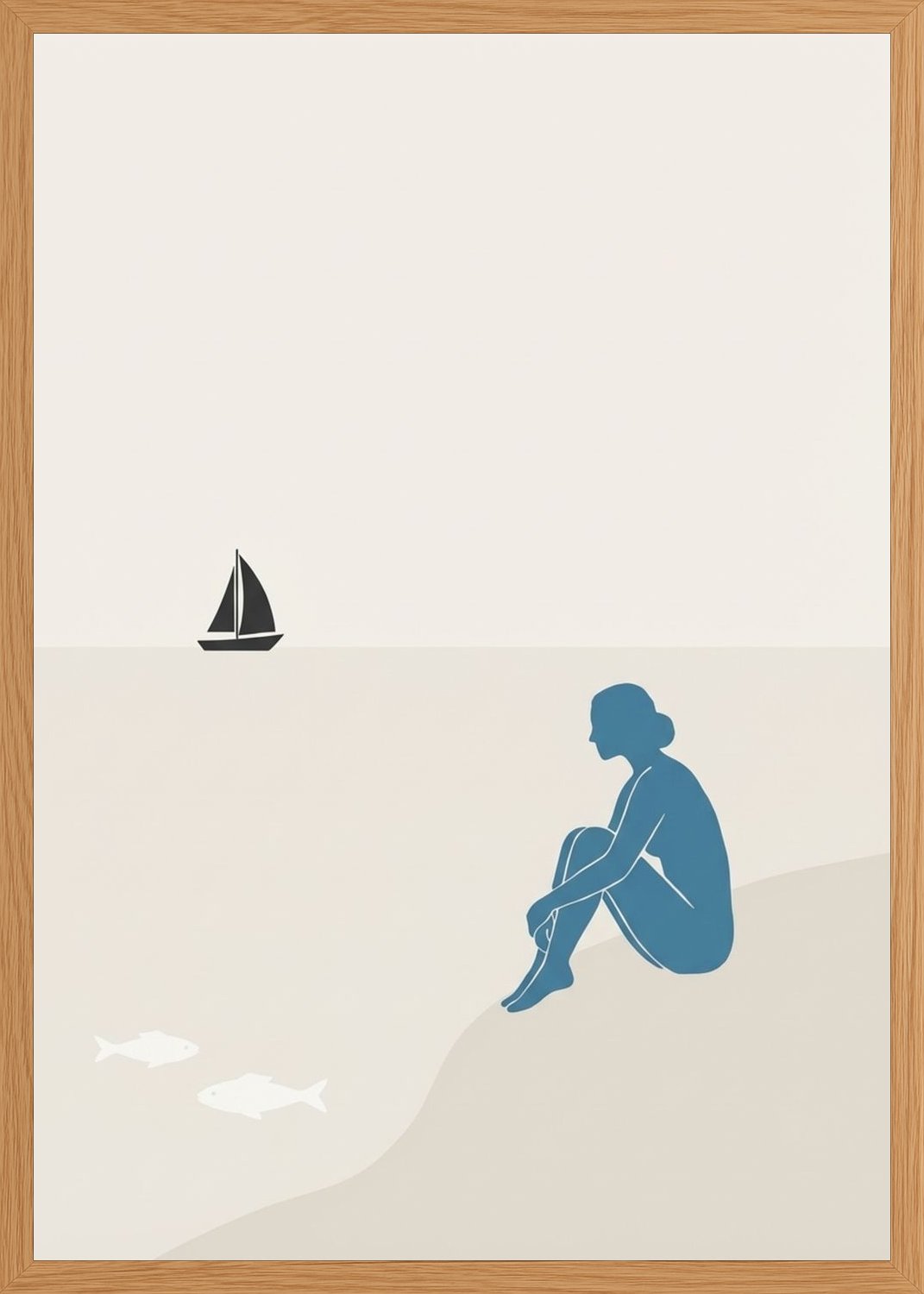 Poster in oak frame