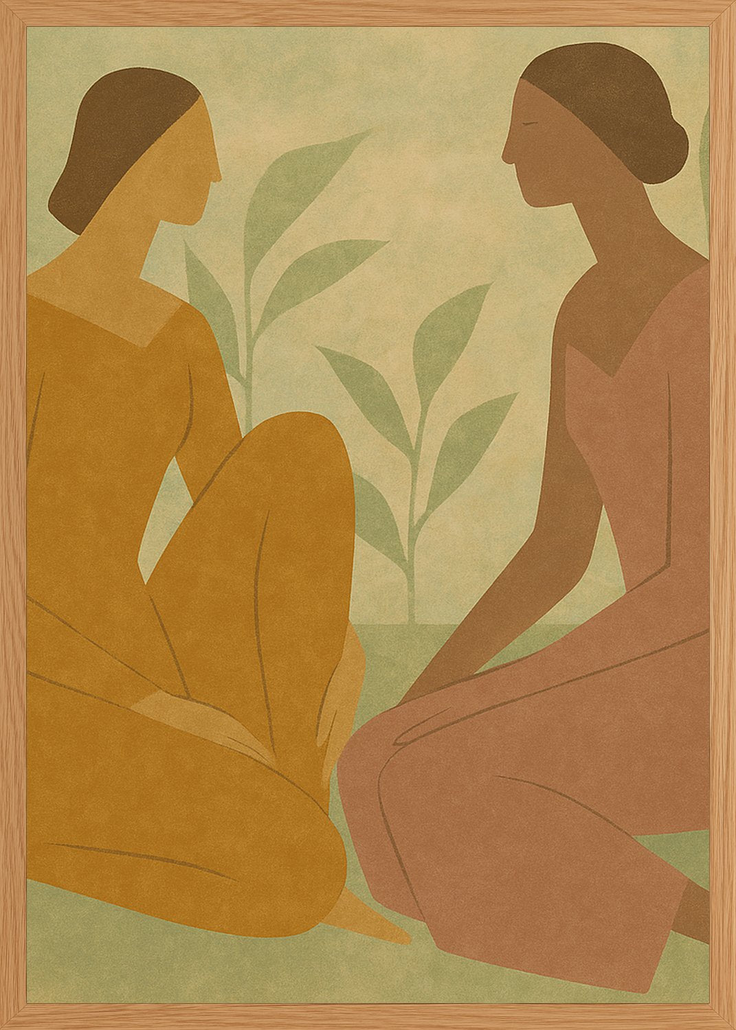 Poster in oak frame