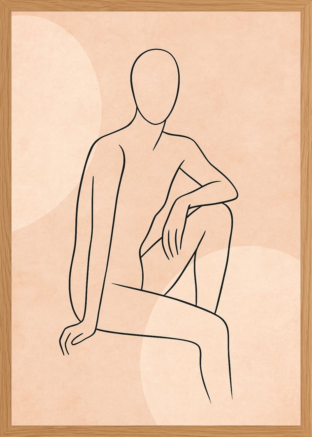 Poster in oak frame