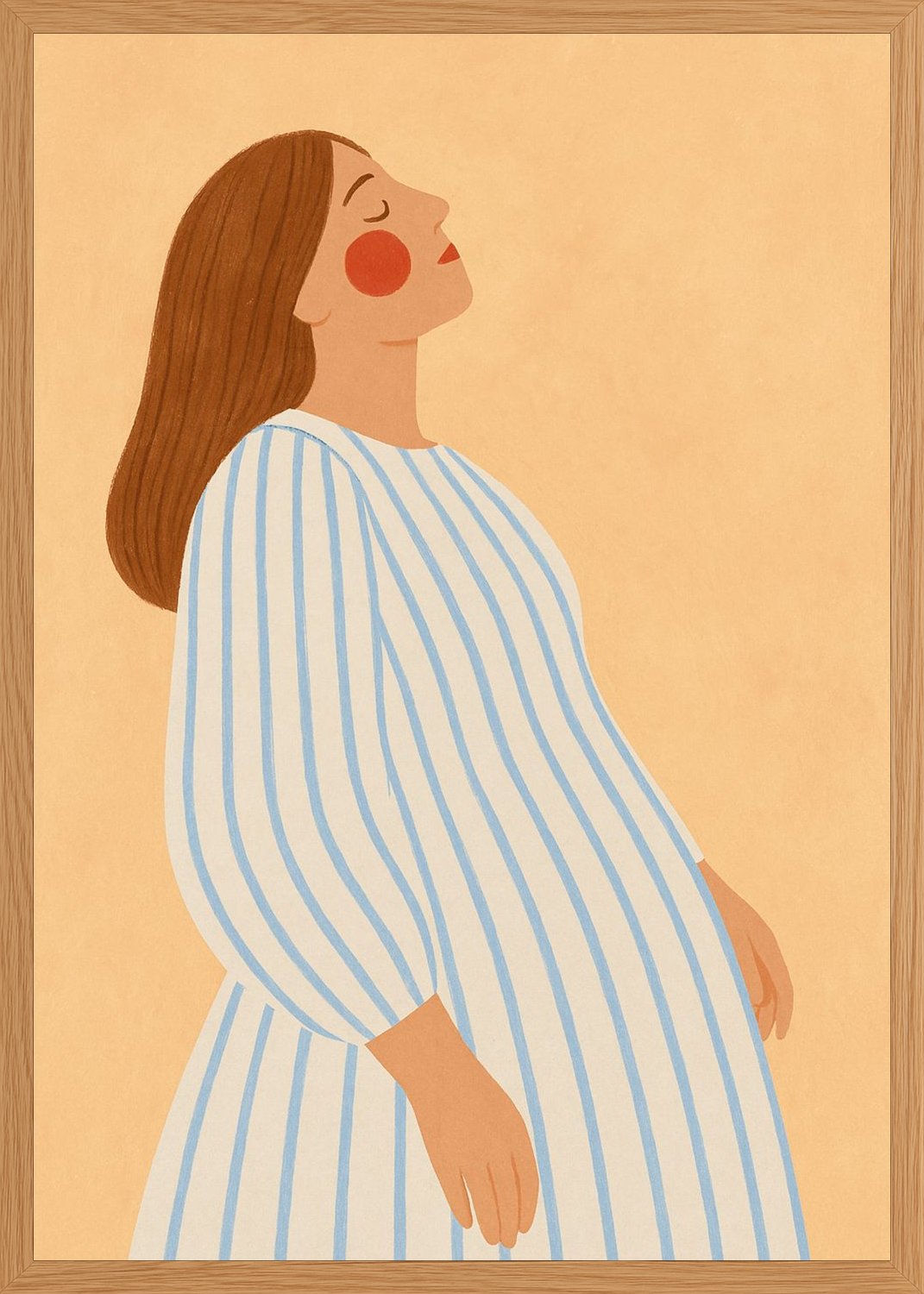 Poster in oak frame