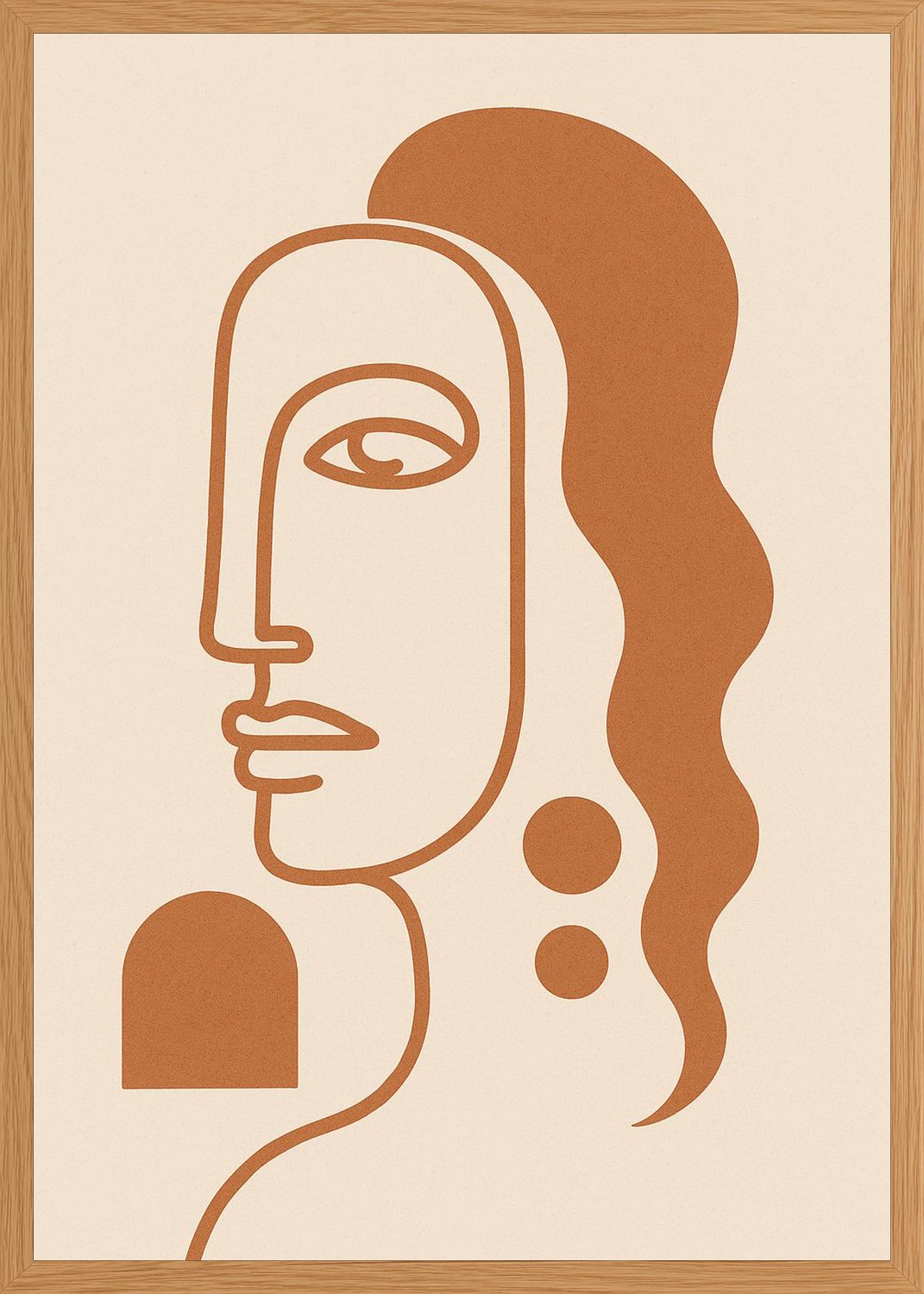 Poster in oak frame