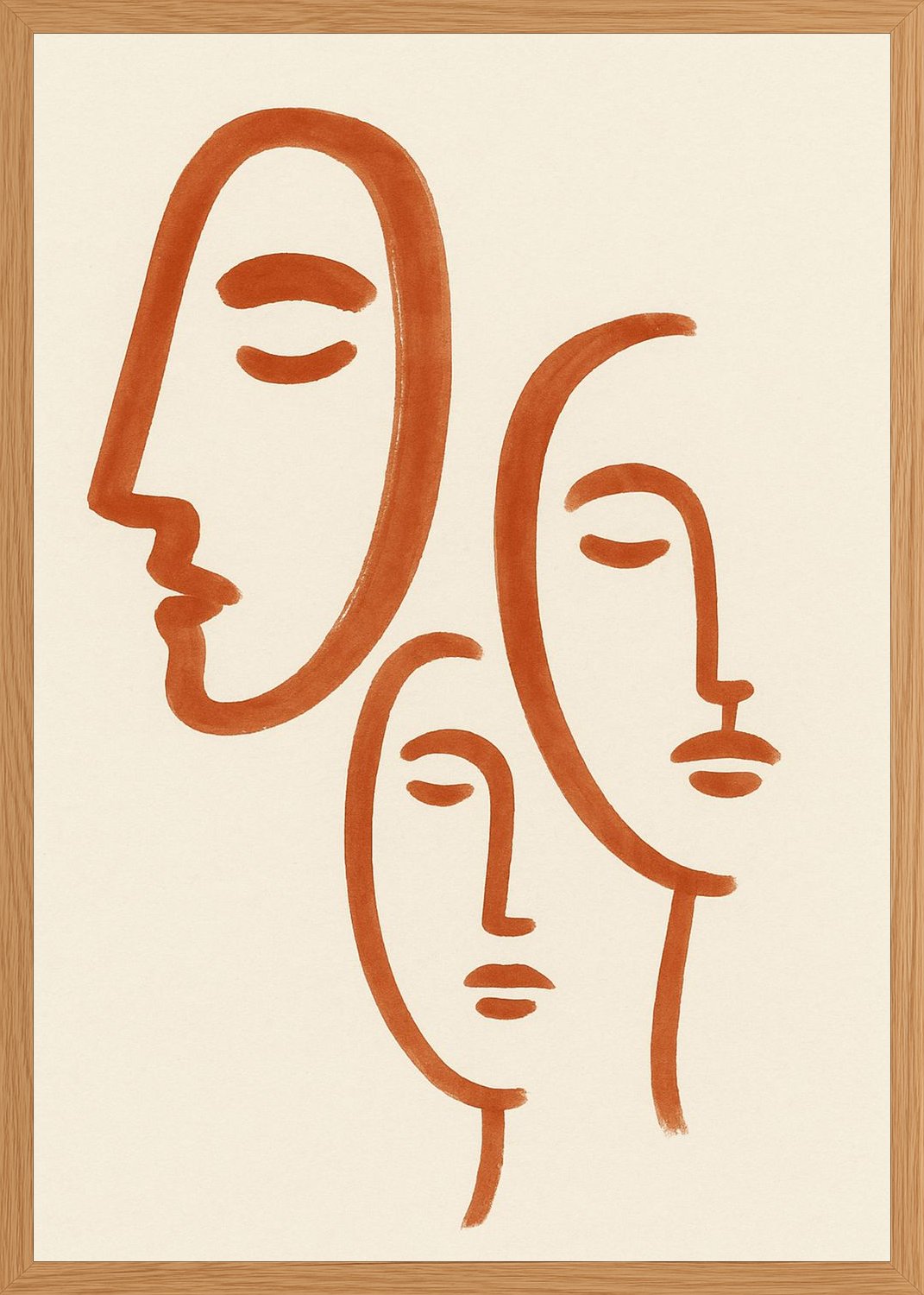 Poster in oak frame