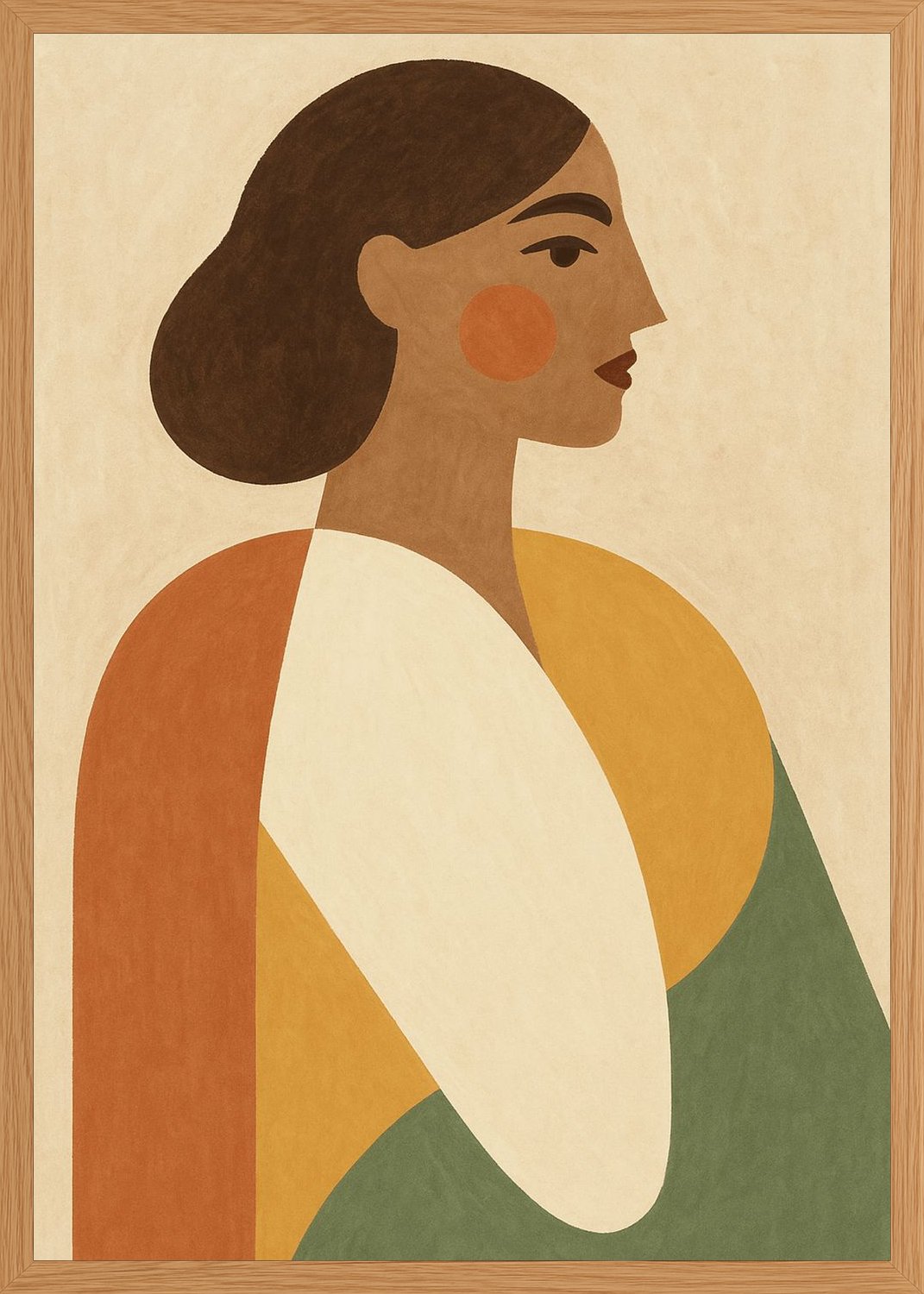 Poster in oak frame