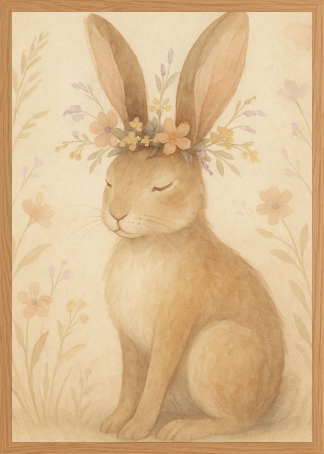 Poster in oak frame