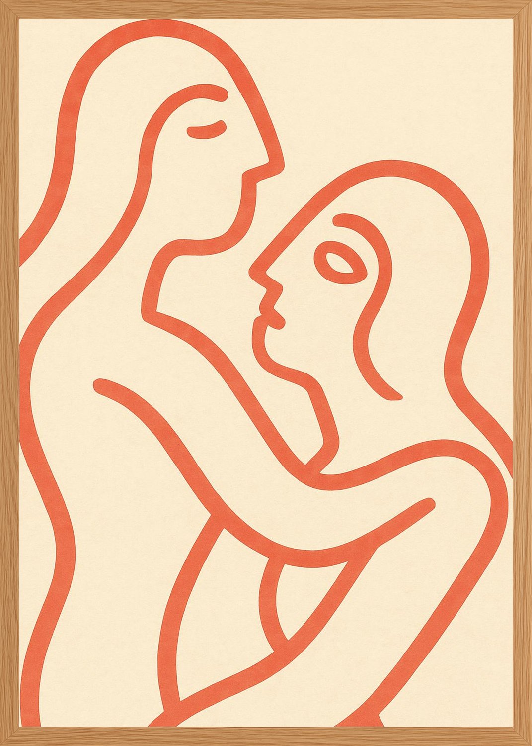 Poster in oak frame