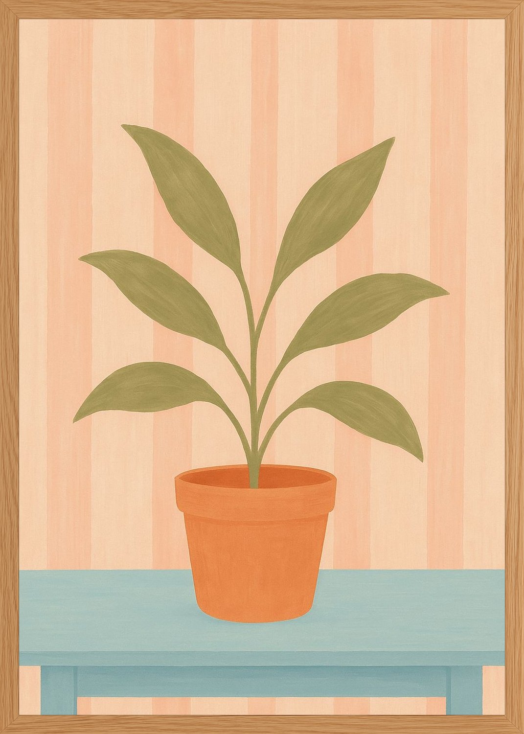 Poster in oak frame