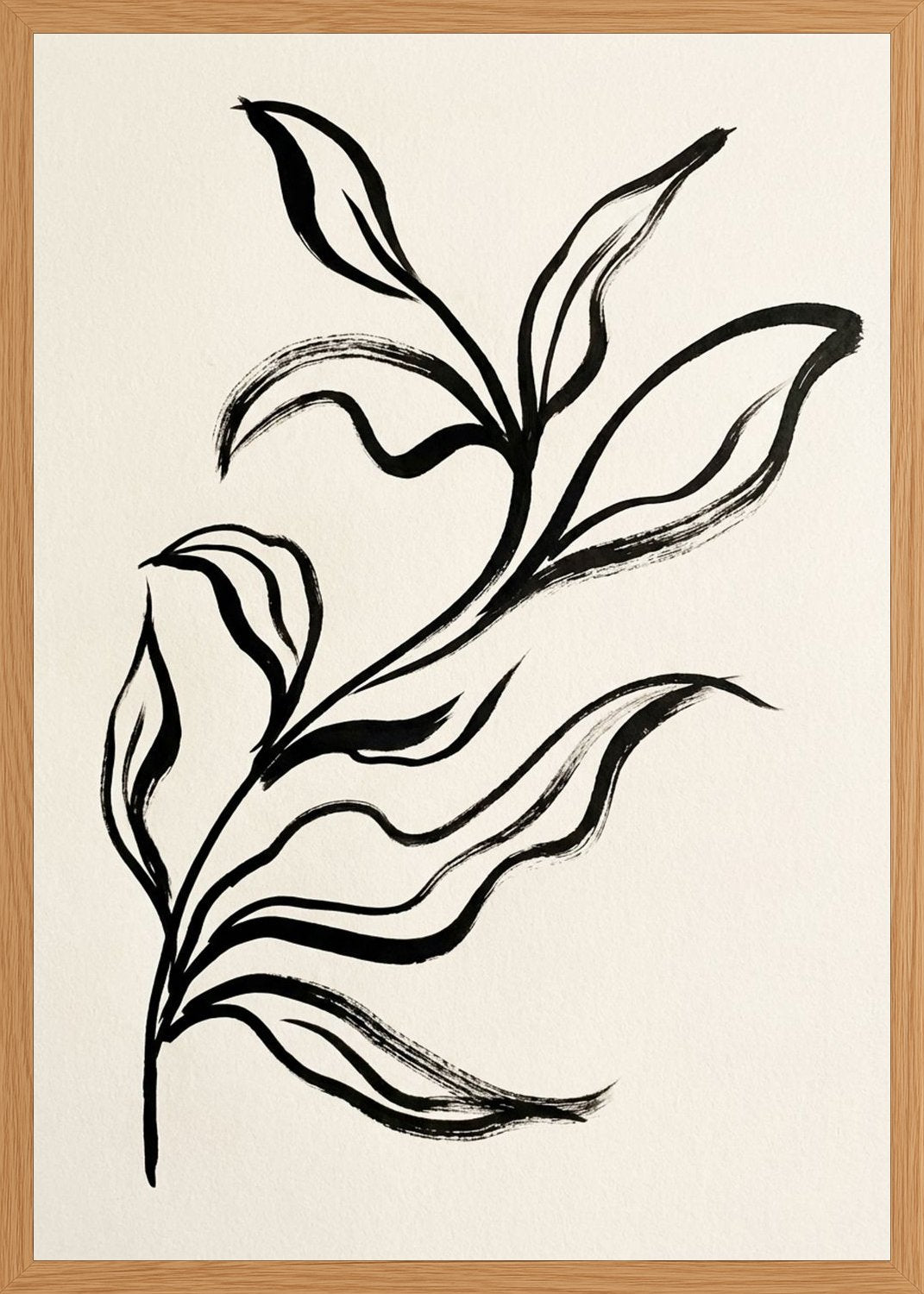 Poster in oak frame