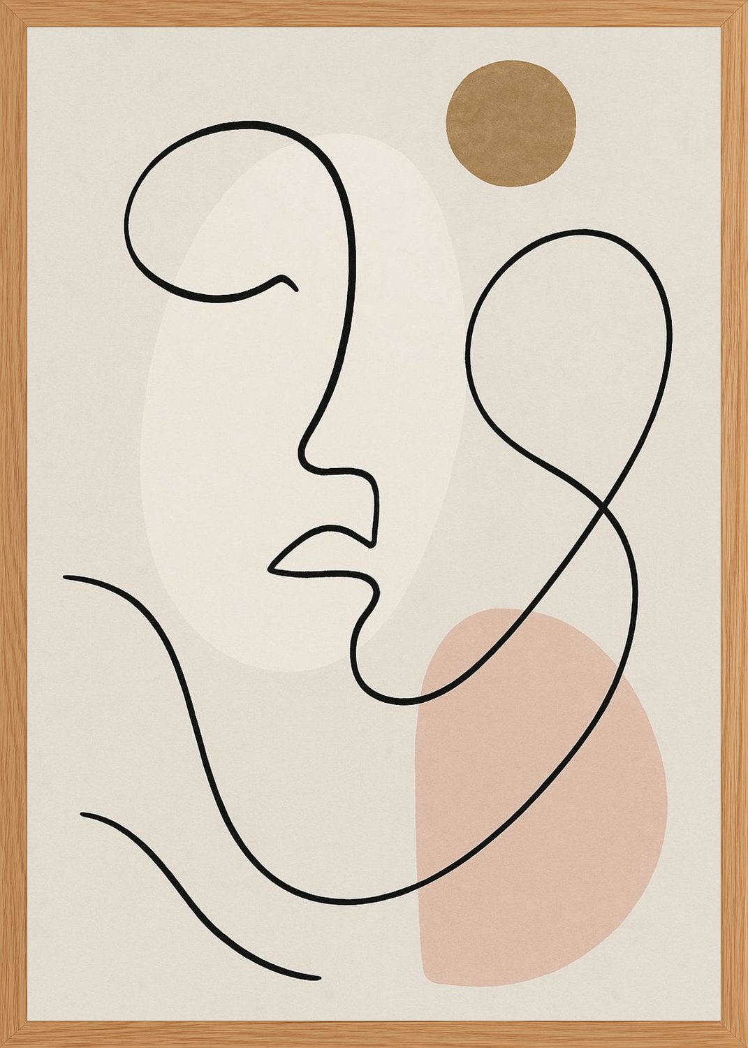 Poster in oak frame