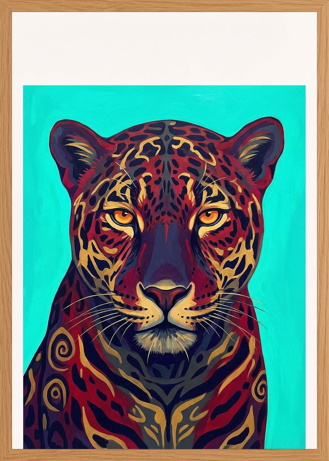 Poster in oak frame