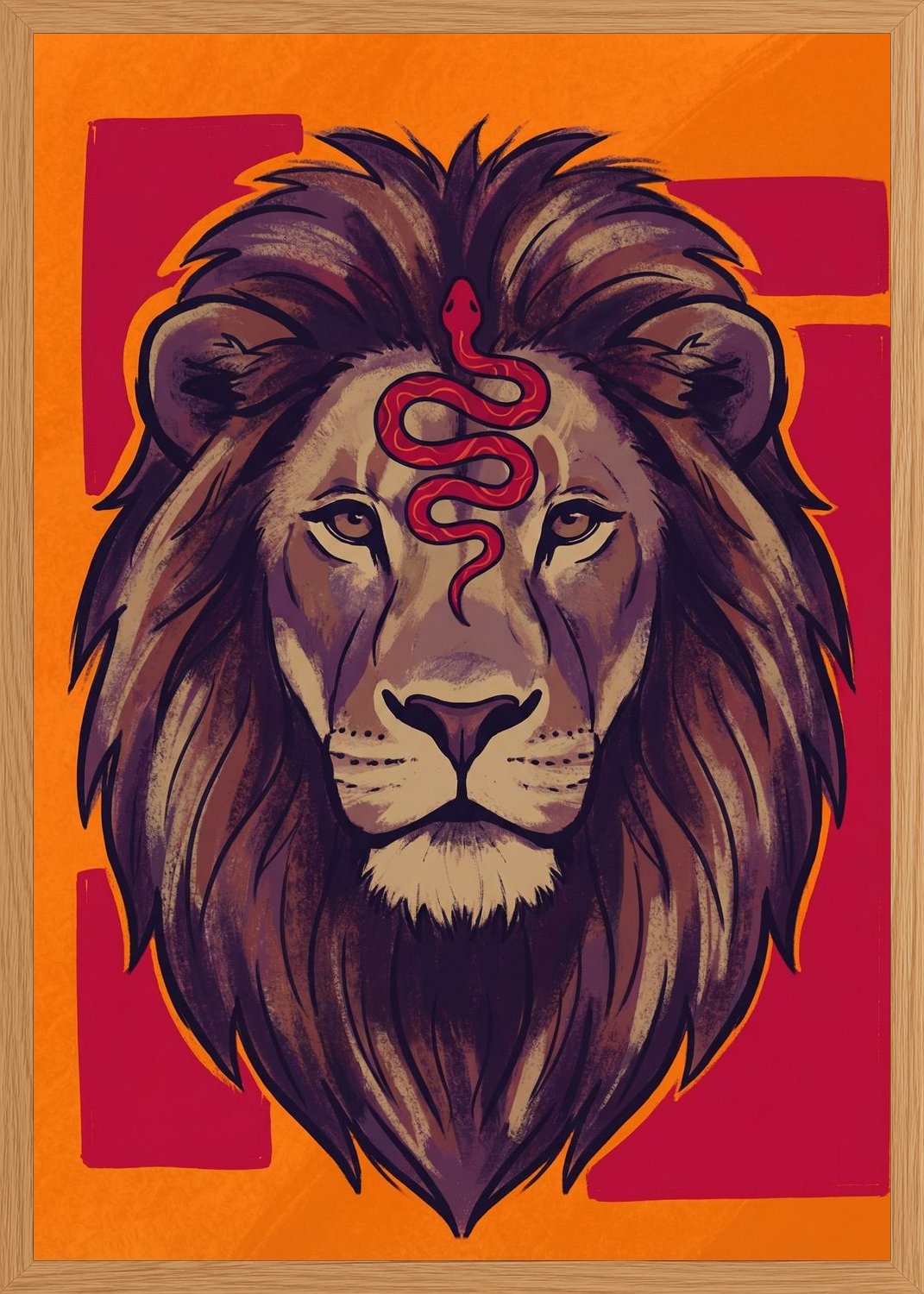 Poster in oak frame