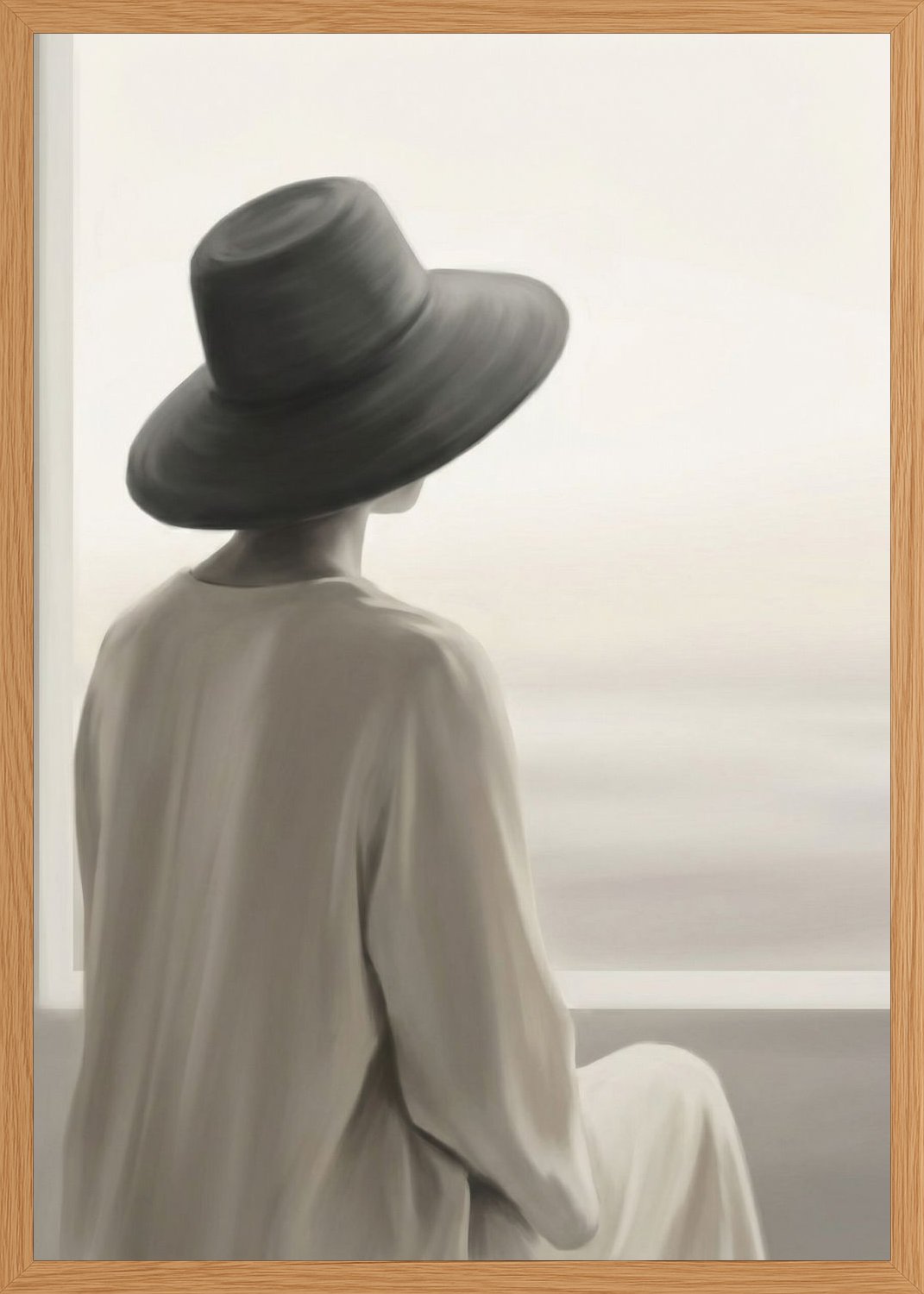 Poster in oak frame