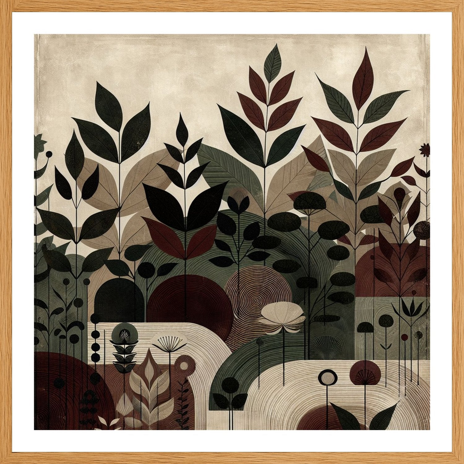 Poster in oak frame