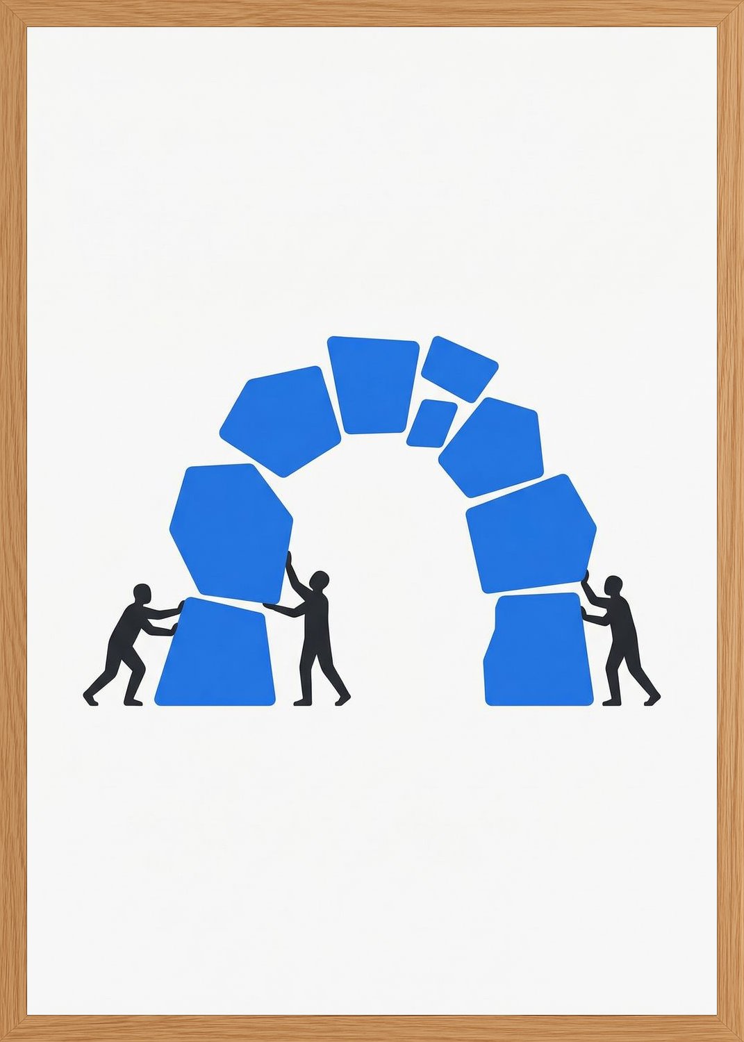Poster in oak frame