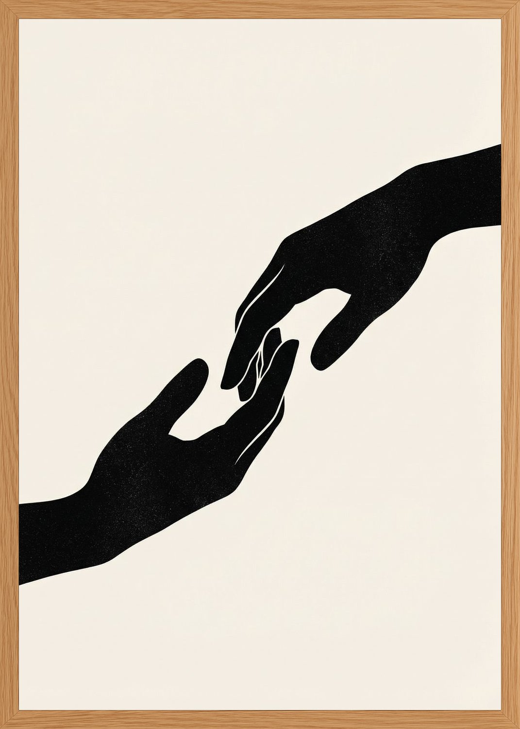 Poster in oak frame