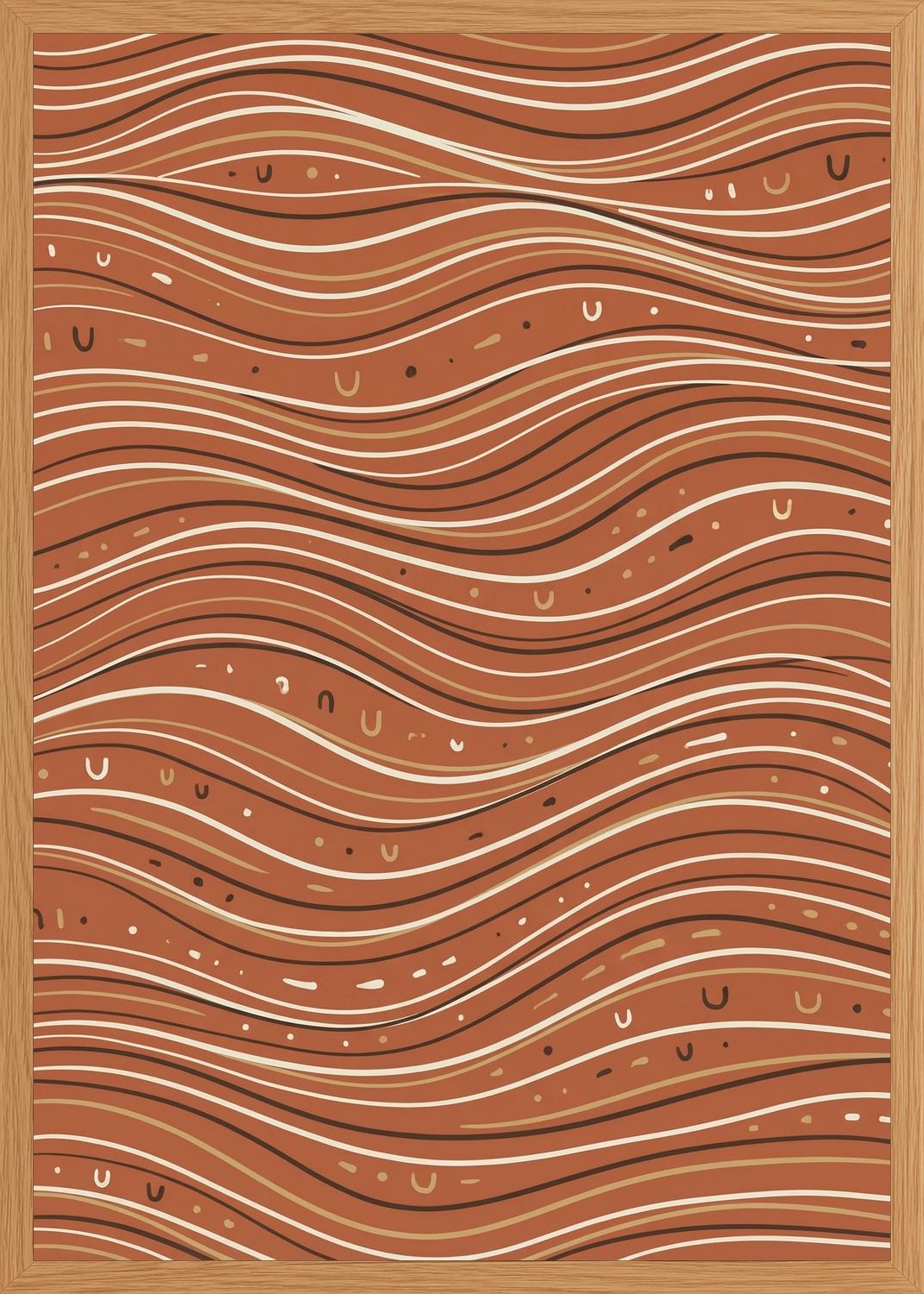 Poster in oak frame
