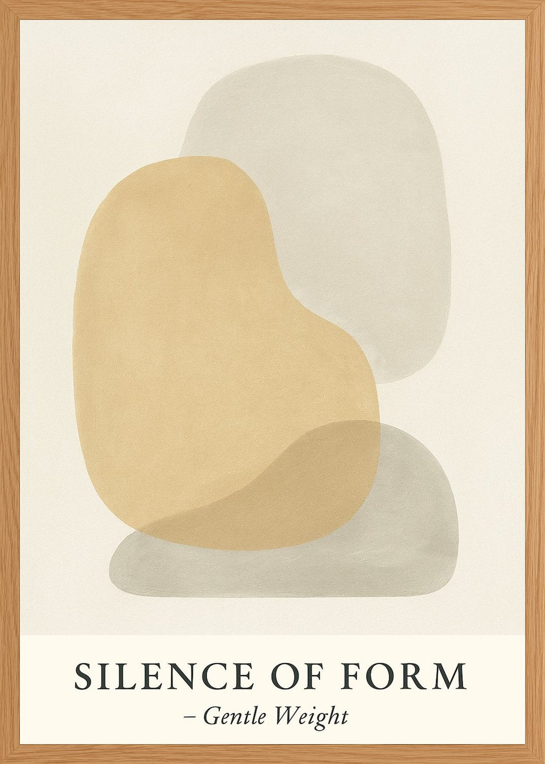 Poster in oak frame