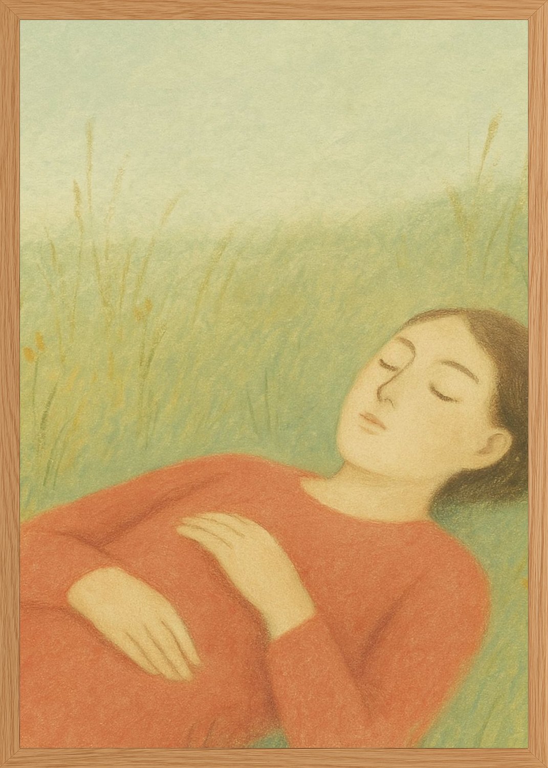 Poster in oak frame